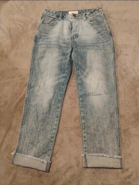 One Teaspoon Light Wash Relaxed Boyfriend Jeans - Size 26